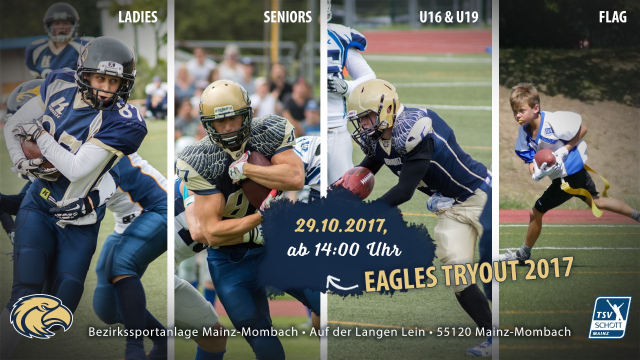 Einladung Zum Tryout Der TSV Schott Mainz Golden Eagles American 