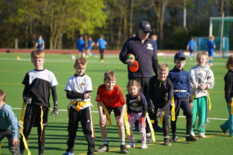 U10 Flag Football bei den Mainz Golden Eagles gestartet