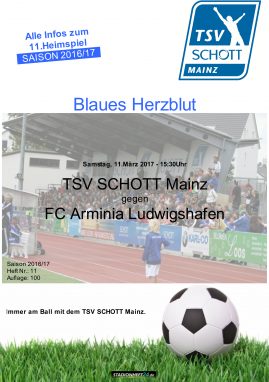 11. Heimspiel gegen Ludwigshafen