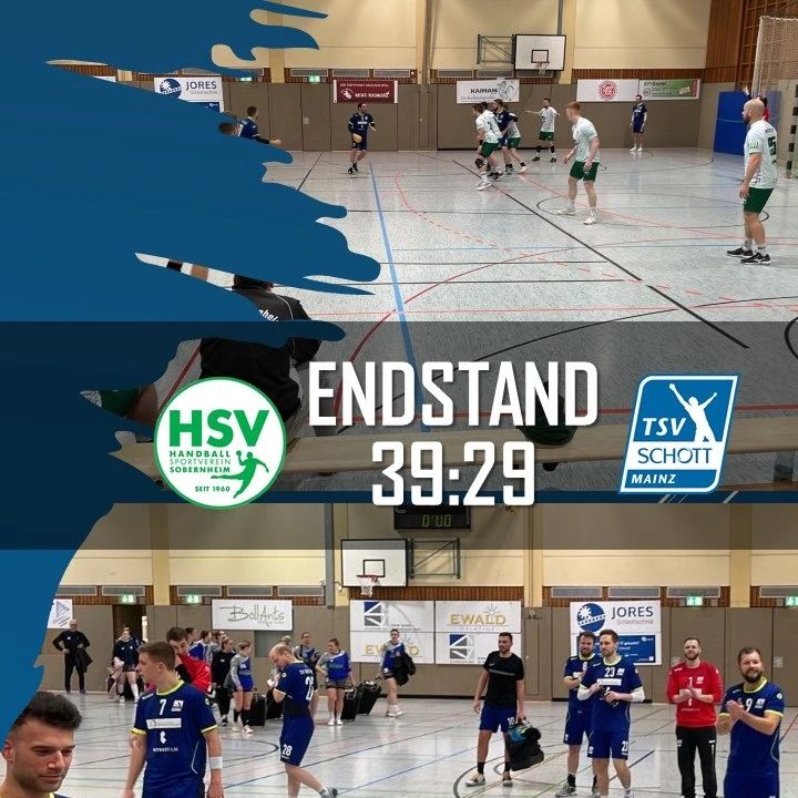 HSV Sobernheim 39:29 TSV Schott Mainz – Handball